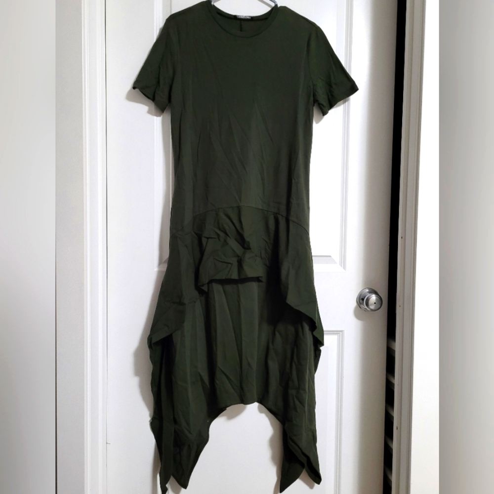 Zara  Trafaluc T-Shirt Olive Green Dress Small